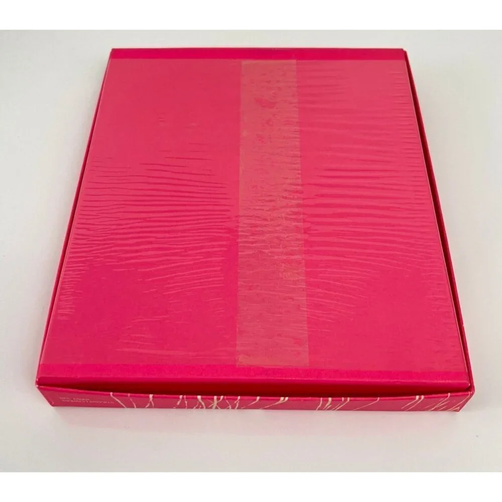 Vintage Hallmark Stationery‎ Straw Flowers Pink White New Unused 1970s